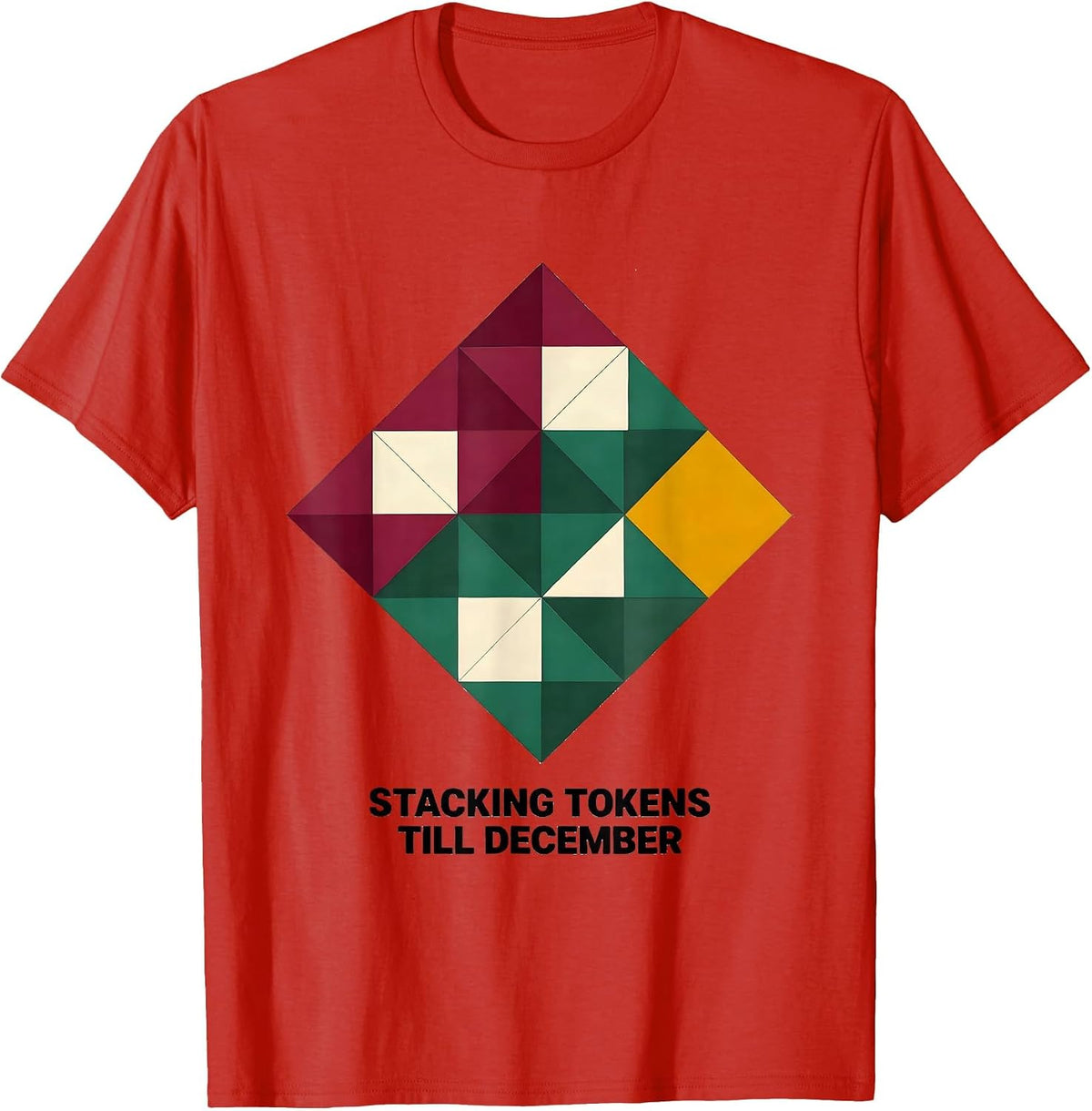 Men's Stacking Tokens Till December Occupational Pride ABA T-Shirt - Red