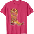 Men's Boots Twang and Whiskey Country Music Design T-Shirt - Red Heather