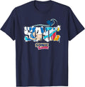Sonic the Hedgehog - Sonic Wave T-Shirt - Navy Blue