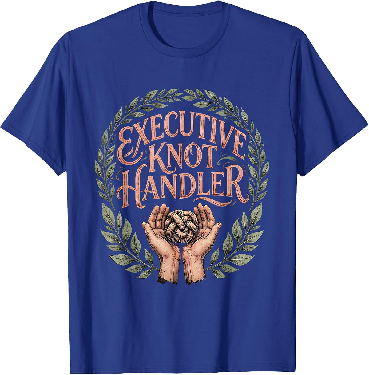 Men's Executive Knot Handler Boho Massage Therapist Humor T-Shirt - Royal Blue
