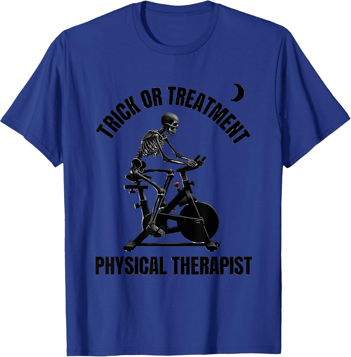 Men's Trick Or Treatment Physical Therapist Halloween PT T-Shirt - Royal Blue