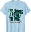 Men's The Lights Answer To Me Short Legs Full Command Corgi Lover T-Shirt - Baby Blue