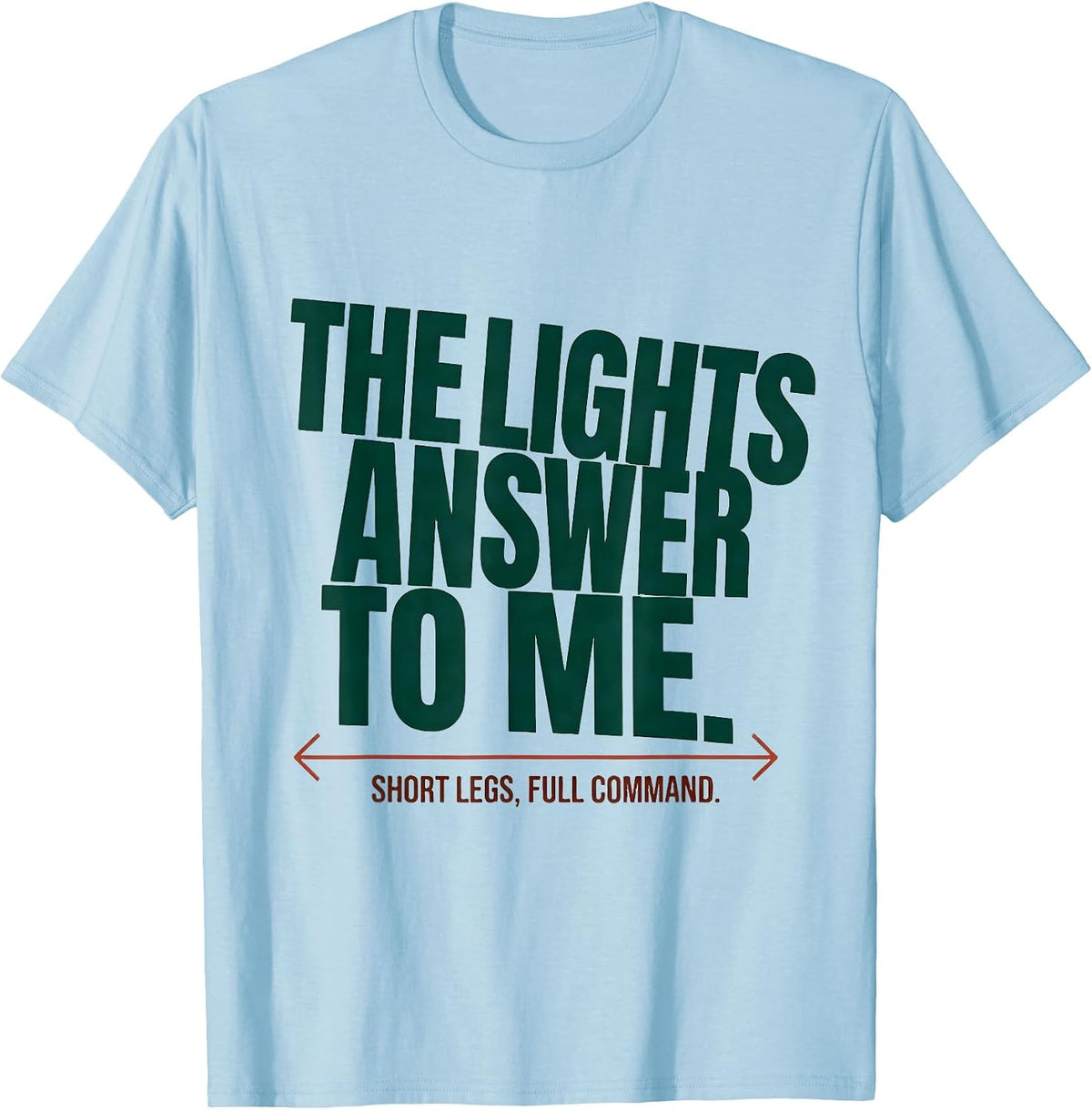 Men's The Lights Answer To Me Short Legs Full Command Corgi Lover T-Shirt - Baby Blue