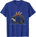 I Like A Little Point Minimalist Hedgehog Funny Small Animal T-Shirt - Royal Blue