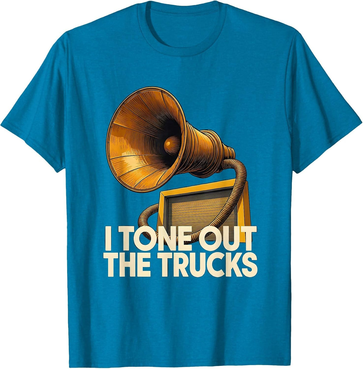 I Tone Out The Trucks Midcentury Modern 911 Dispatcher Thin T-Shirt - Sapphire Blue