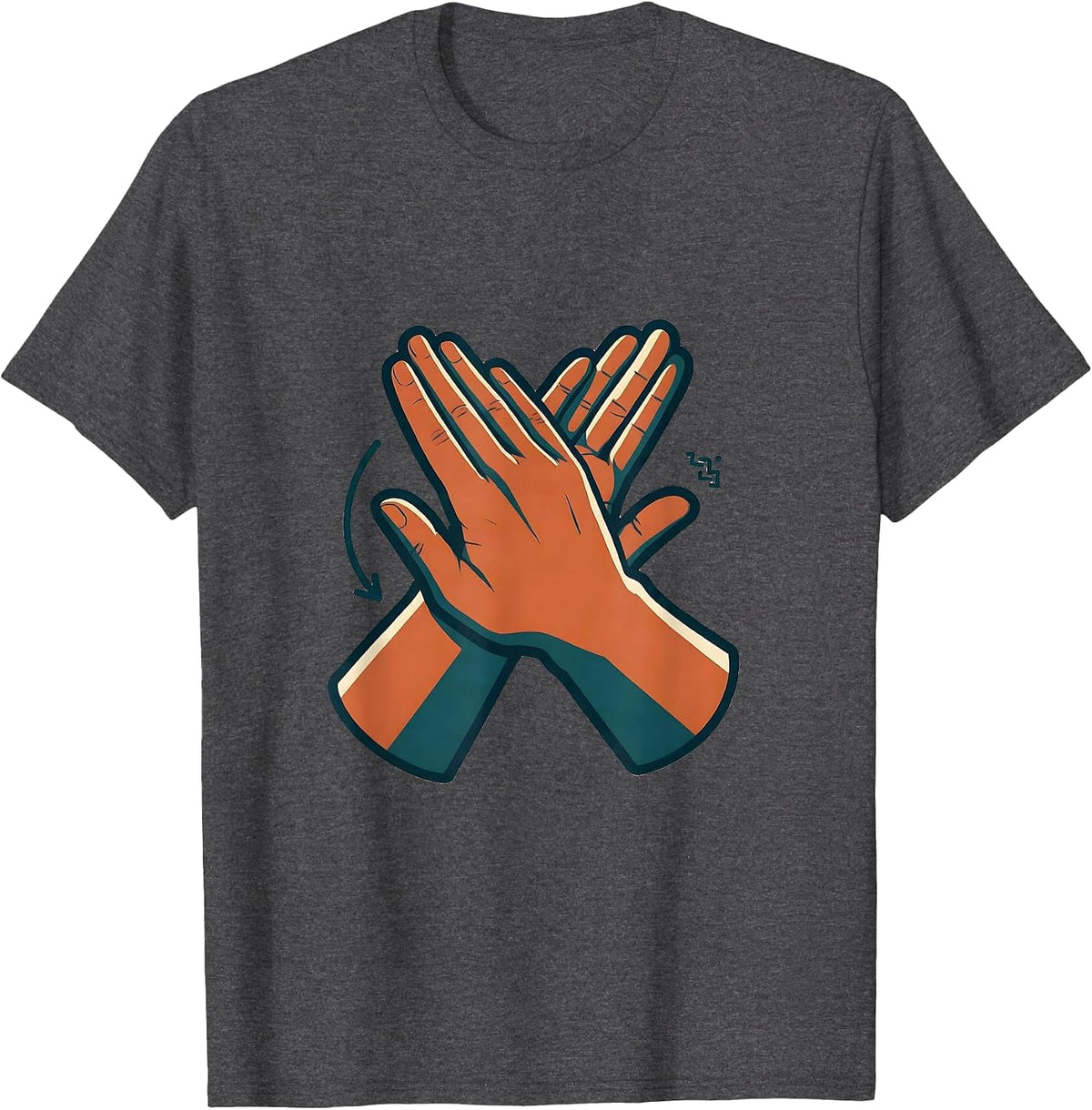 All Done ASL Sign Language Teacher Gift Awareness T-Shirt - Dark Heather Grey