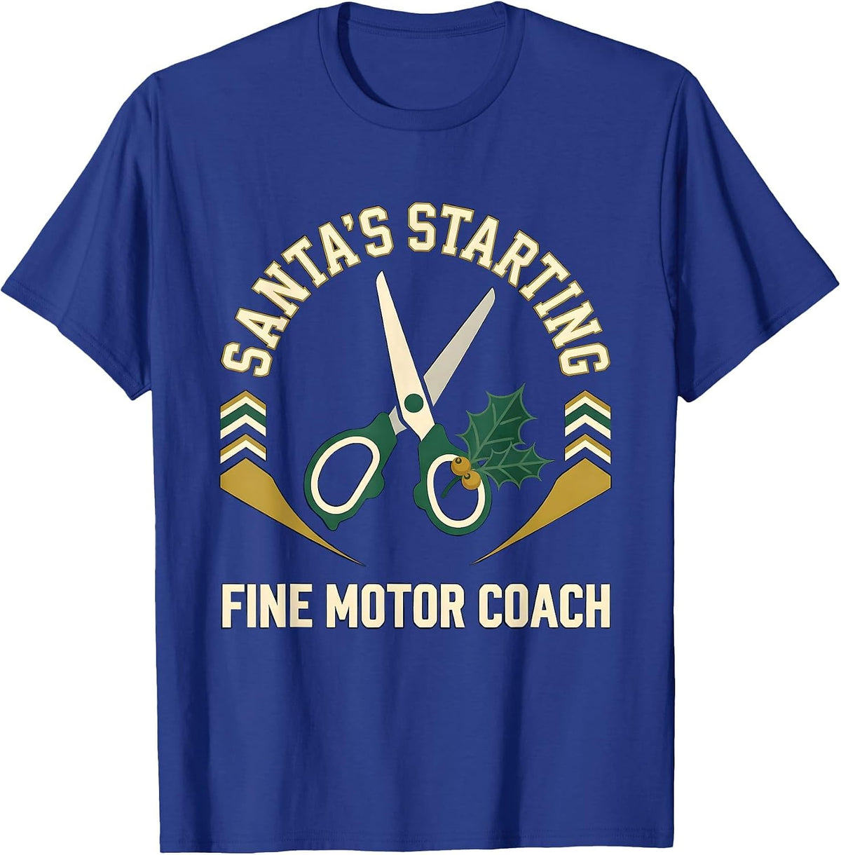 Santa's Starting Fine Motor Coach Occupational Therapy T-Shirt - Royal Blue