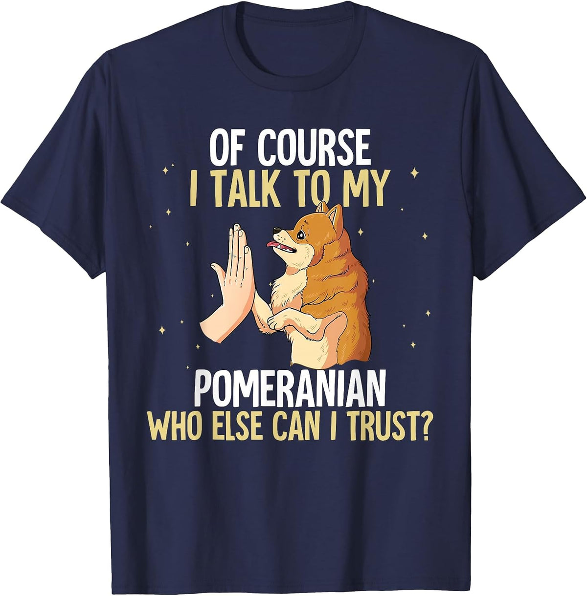 Pomeranian T-Shirt - Navy Blue