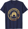 Country Never Goes Out of Style Classic Design T-Shirt - Navy Blue