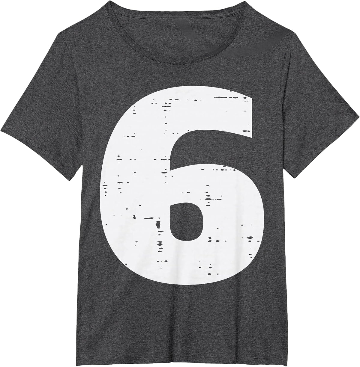 Number 6 Matching 67 Meme Halloween 6th Birthday Kids Boys T-Shirt - Dark Heather Grey