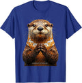 Living My Otter Life Cute Otter Design T-Shirt - Royal Blue