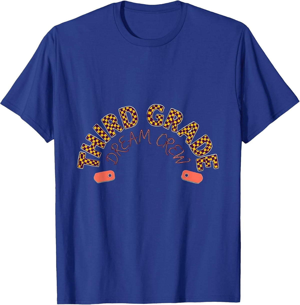 Men's Third Grade Dream Crew Back To School Teacher Student Kids T-Shirt - Royal Blue