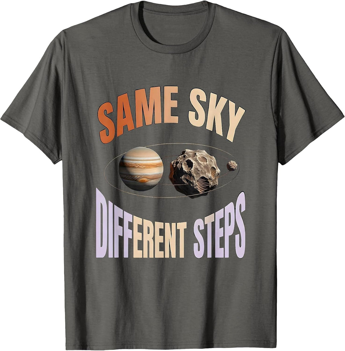 Men's Same Sky Different Steps Neurodiverse Universe Special T-Shirt - Asphalt Grey