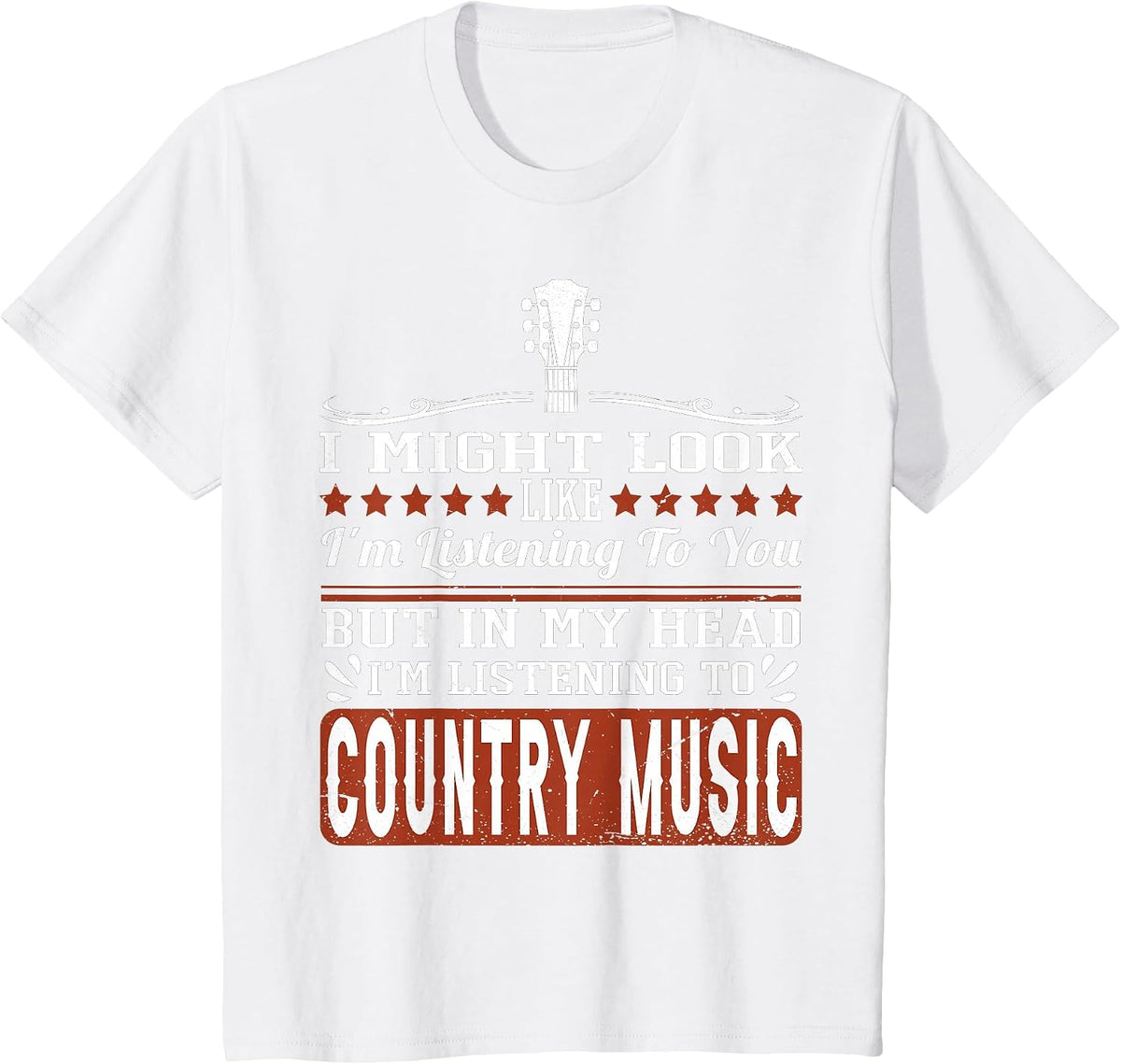 Funny Country Music Lover Western Country Music T-Shirt - White