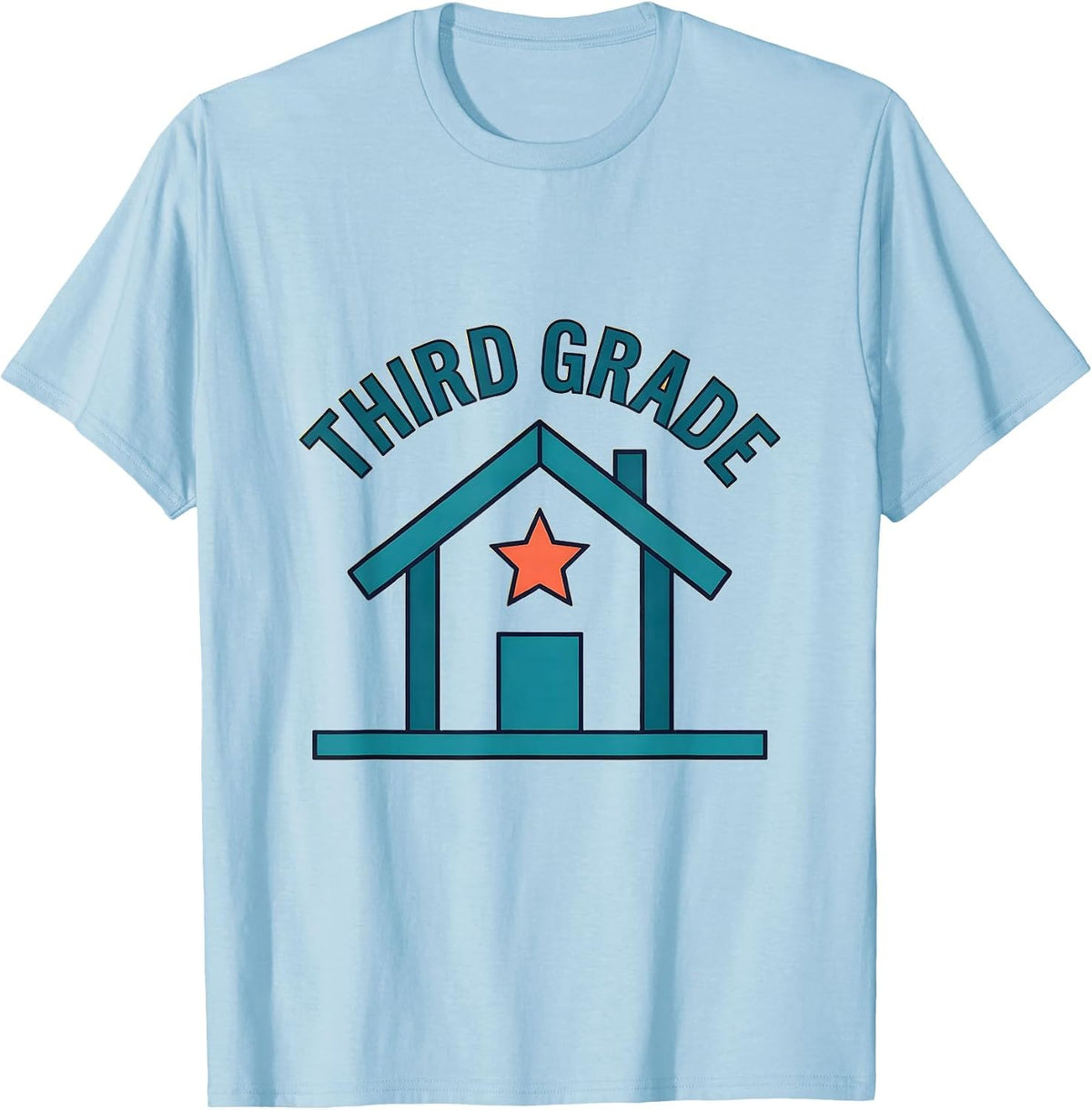 Men's Third Grade Preppy Teacher Back To School Girls T-Shirt - Baby Blue