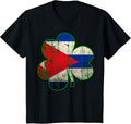Cuban Flag Irish Shamrock Shirt St Patricks Day Tee T-Shirt - Black