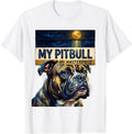 Men's My Pitbull, My Masterpiece Sign Painter Showcard Art Tribute T-Shirt - White