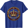 Nashville Honky-Tonk Queen Crown Guitar Design T-Shirt - Royal Blue