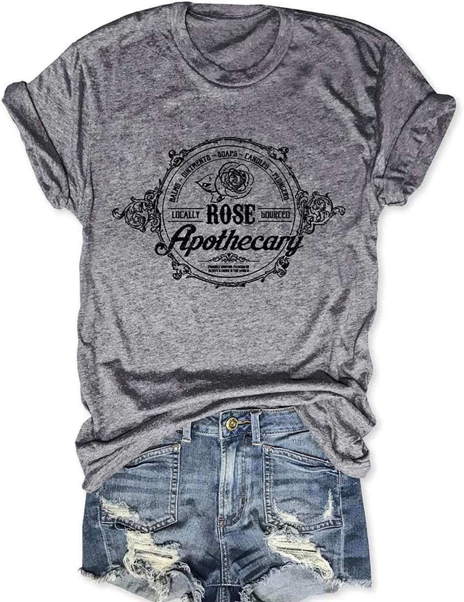 Women Vintage T Shirt Funny Tees Shirt Short Sleeve Tops Cute Graphic Tees - B-grey