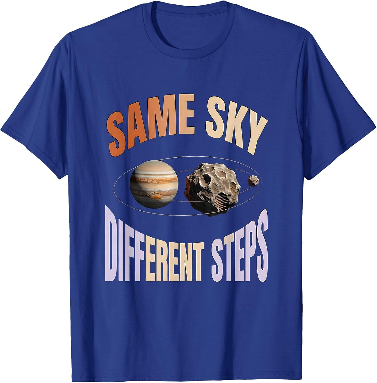Men's Same Sky Different Steps Neurodiverse Universe Special T-Shirt - Royal Blue
