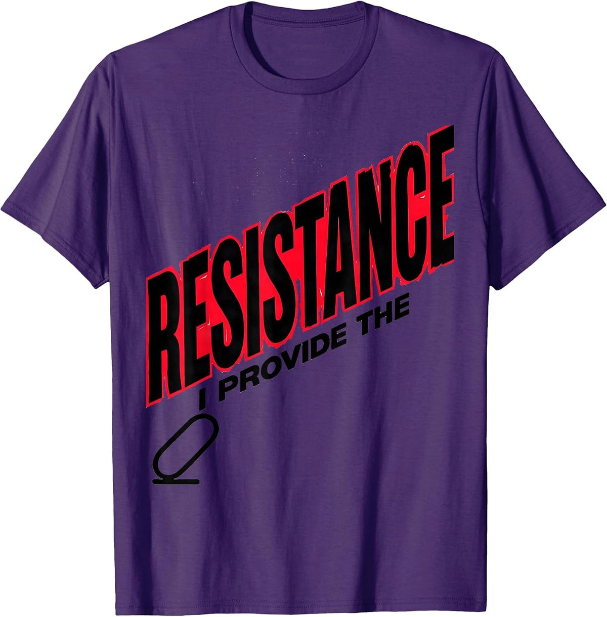Men's I Provide The Resistance Funny Respiratory Therapist RT T-Shirt - Purple