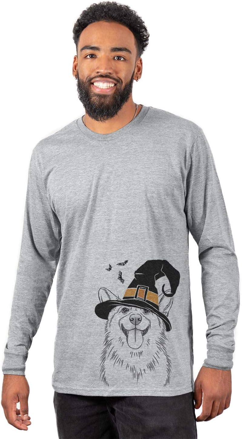 Halloween Porter the Pembroke Welsh Corgi Dog Triblend T-Shirt - Unisex Unisex Long Sleeve