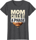 Women's Mom Calls It A Phase Y2K Grunge Goth Alt Streetwear T-Shirt - Dark Heather Grey
