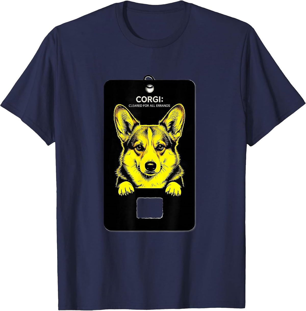 Corgi Cleared For All Errands Cute Dog Owner Small Breed T-Shirt - Navy Blue