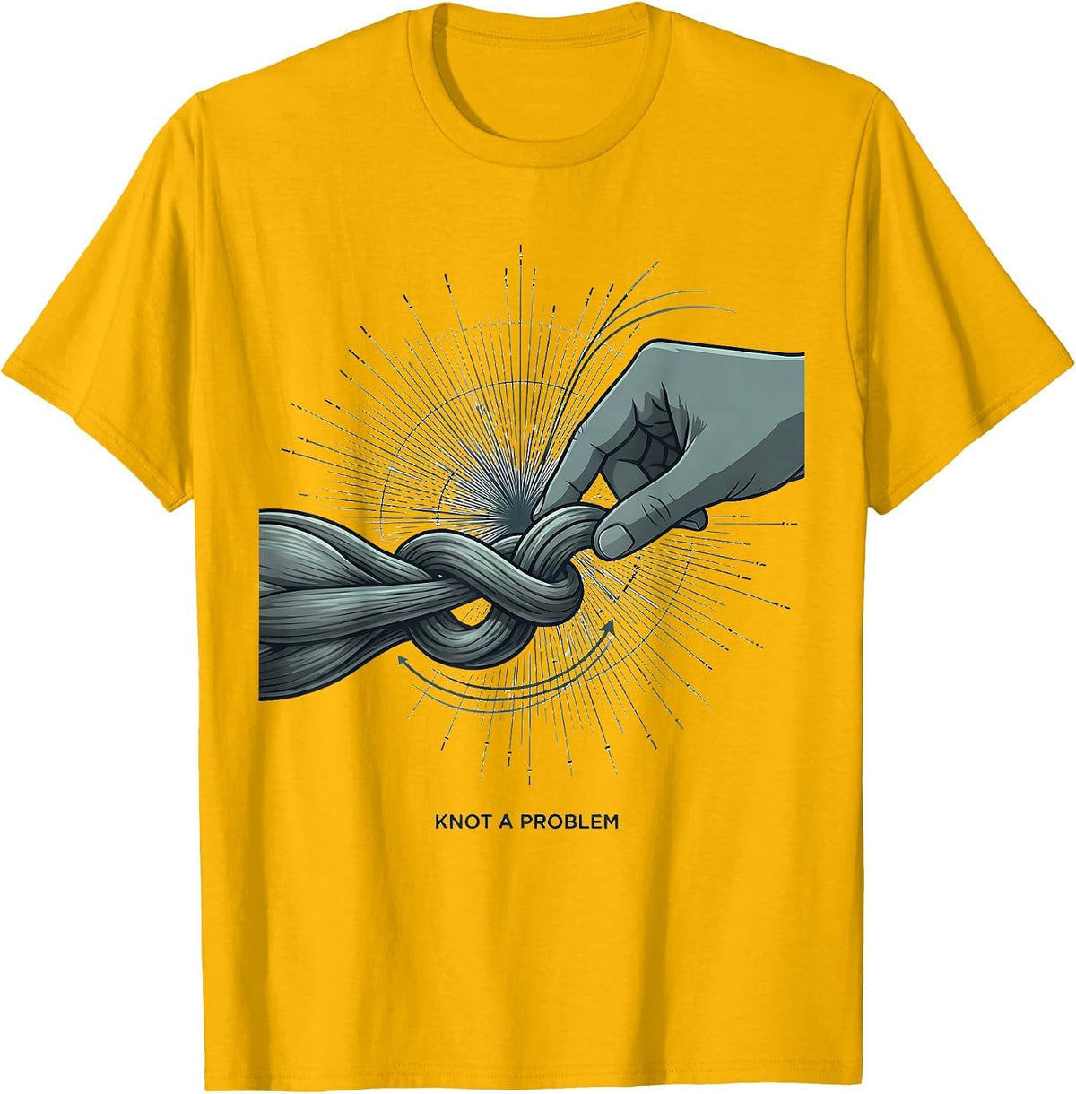 Knot A Problem Funny Therapy Humor Therapist Gift T-Shirt - Golden Yellow
