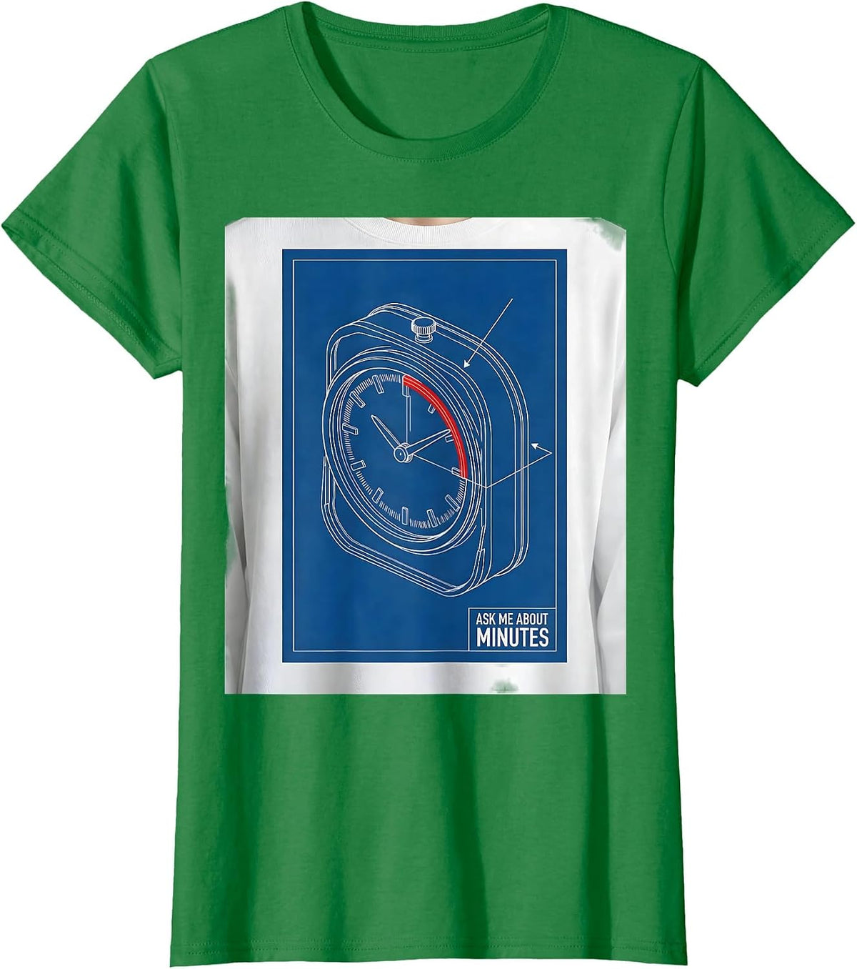 Women's Ask Me About Minutes Technical Blueprint SPED Teacher T-Shirt - Kelly Green