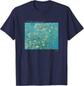 Philosophy is it Better to Speak or to Die? & Van Gogh Art T-Shirt - Navy Blue