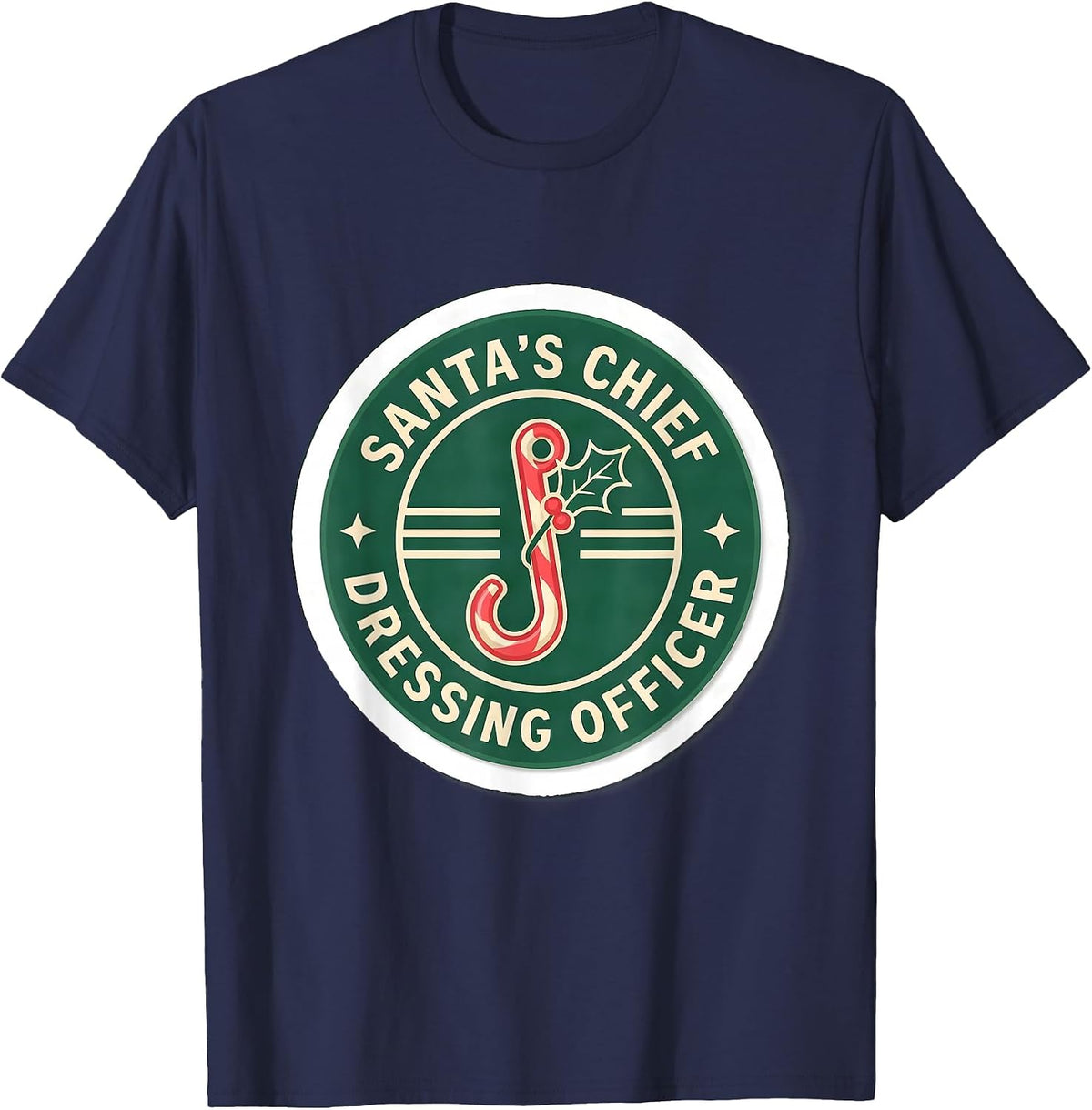 Santa's Chief Dressing Officer Occupational Therapy T-Shirt - Navy Blue