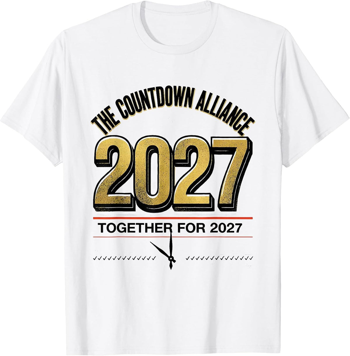 Men's The Countdown Alliance, Together For 2027 Family Matching T-Shirt - White