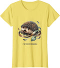 Women's I'm Stuck On Hedgehogs Cute Hedgehog Lover Gift For Teens T-Shirt - Lemon Yellow