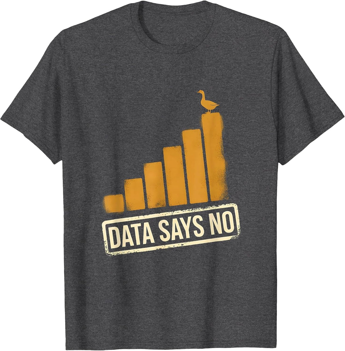 Data Says No Funny Special Education Teacher SPED Humor T-Shirt - Dark Heather Grey
