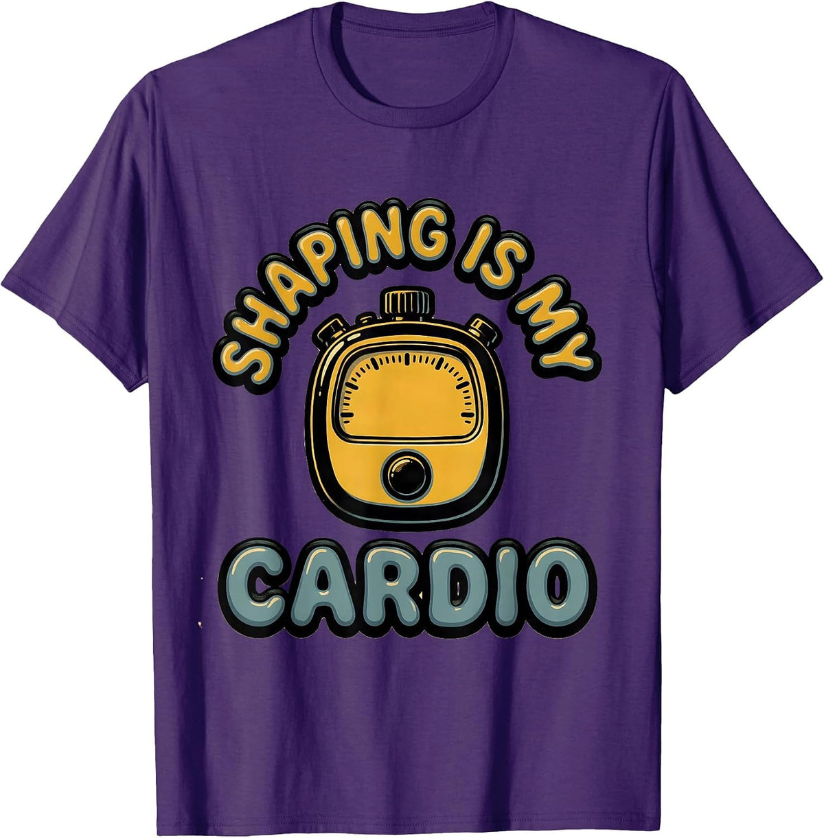 Shaping Is My Cardio Special Education Teacher ABA SPED T-Shirt - Purple