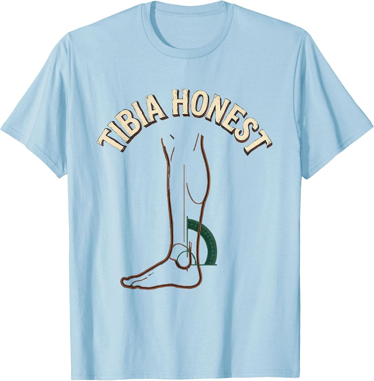 Men's Tibia Honest Vintage Funny Therapist Therapy Team Gift T-Shirt - Baby Blue