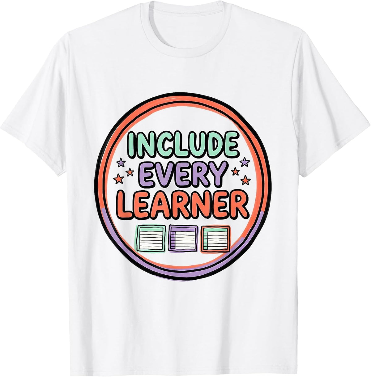 Men's Include Every Learner Special Education Teacher Autism T-Shirt - White