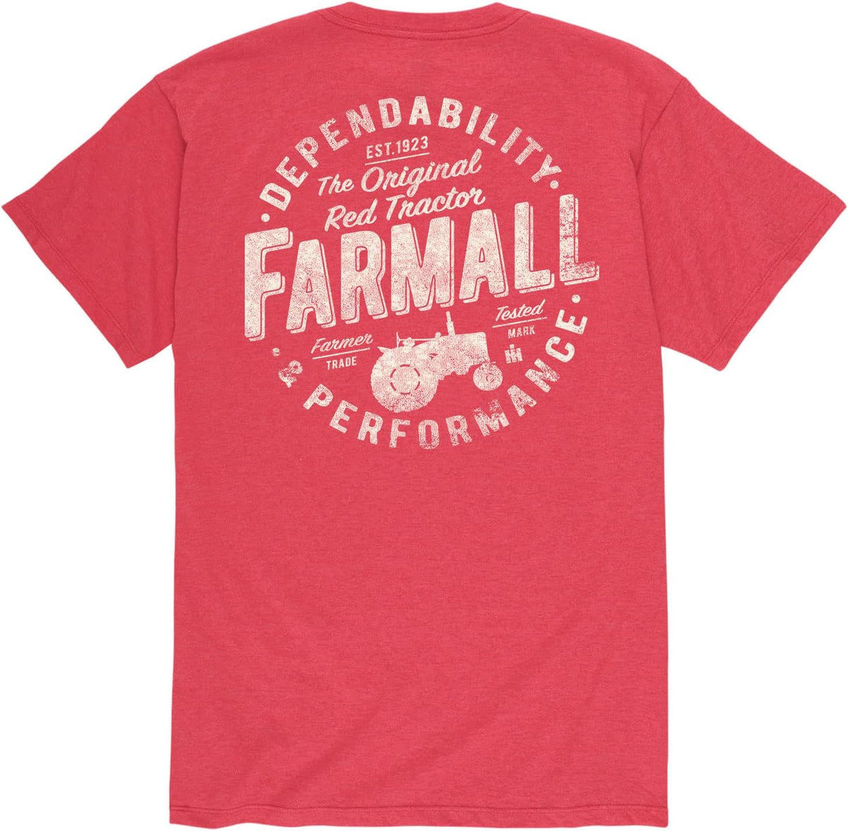 Farmall - Dependability - Men's Short Sleeve Graphic T-Shirt - Heather Red