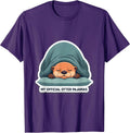 Men's My Official Otter Pajamas Cute Animal Sleep Shirt Gift T-Shirt - Purple