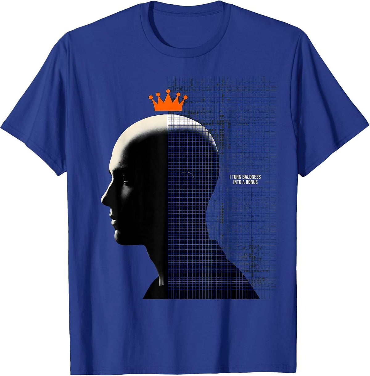 I Turn Baldness Into A Bonus Funny Bald Men Dad Gift T-Shirt - Royal Blue