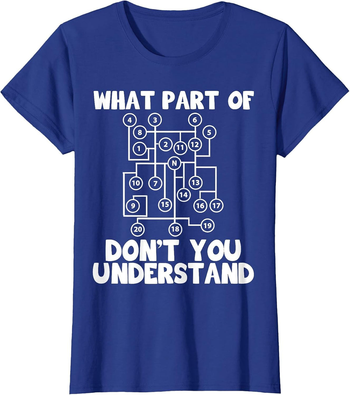 What Part of Transport Truck Gear Shift Pattern Understand T-Shirt - Royal Blue