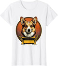 Women's Corgi Owner Badge Retro Humor Dog Lover T-Shirt - White