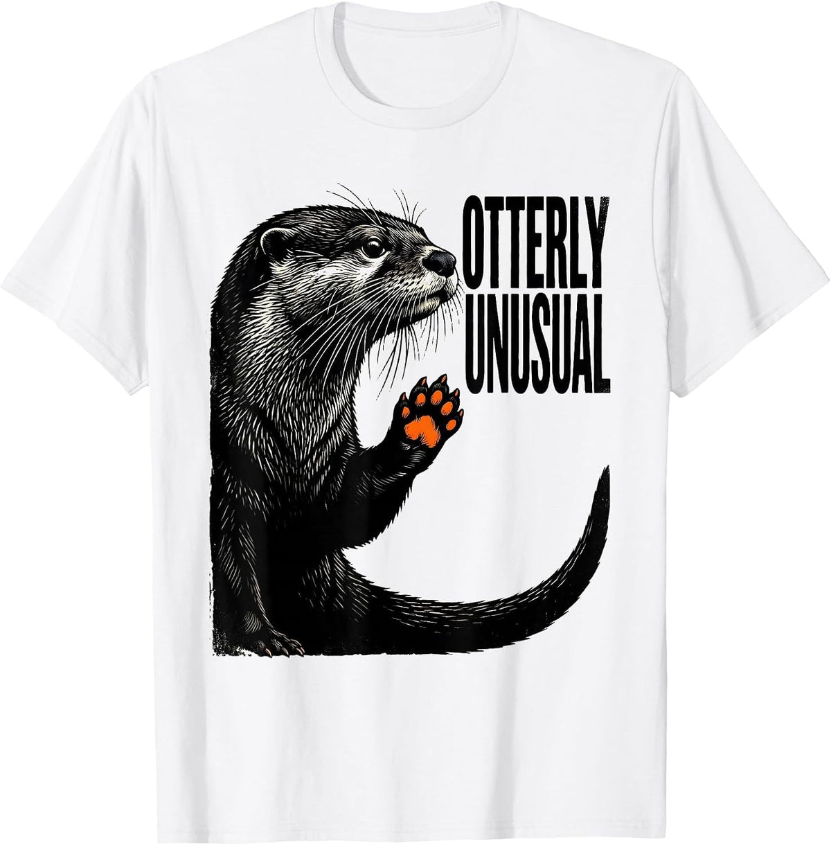 Men's Otterly Unusual Funny Otter Lover Gift for Kids Teens T-Shirt - White