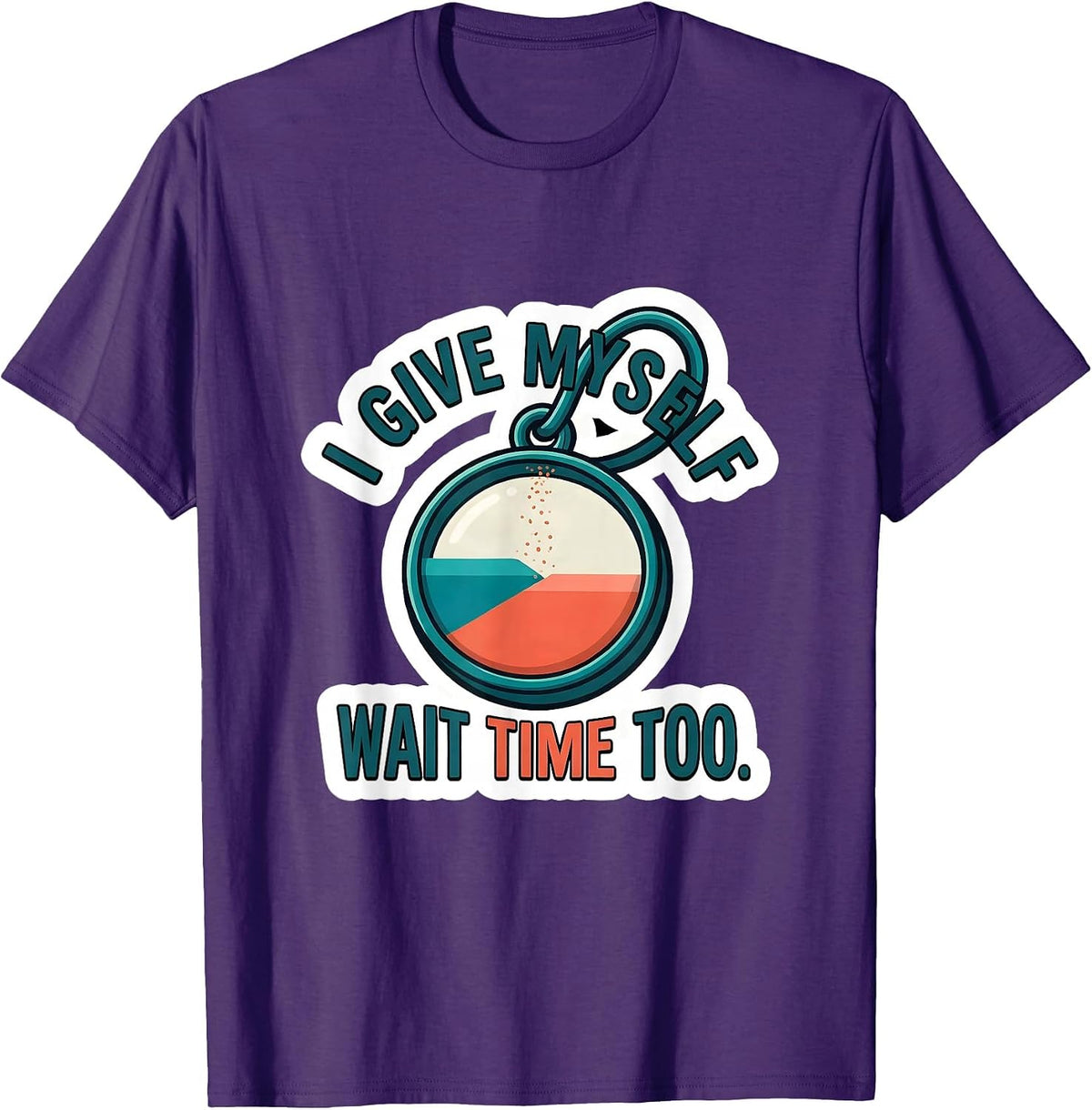 Men's I Give Myself Wait Time Too Funny Special Education Teacher T-Shirt - Purple