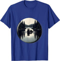 Otter Inlet Mirror Reflection Forest Wildlife Nature T-Shirt - Royal Blue