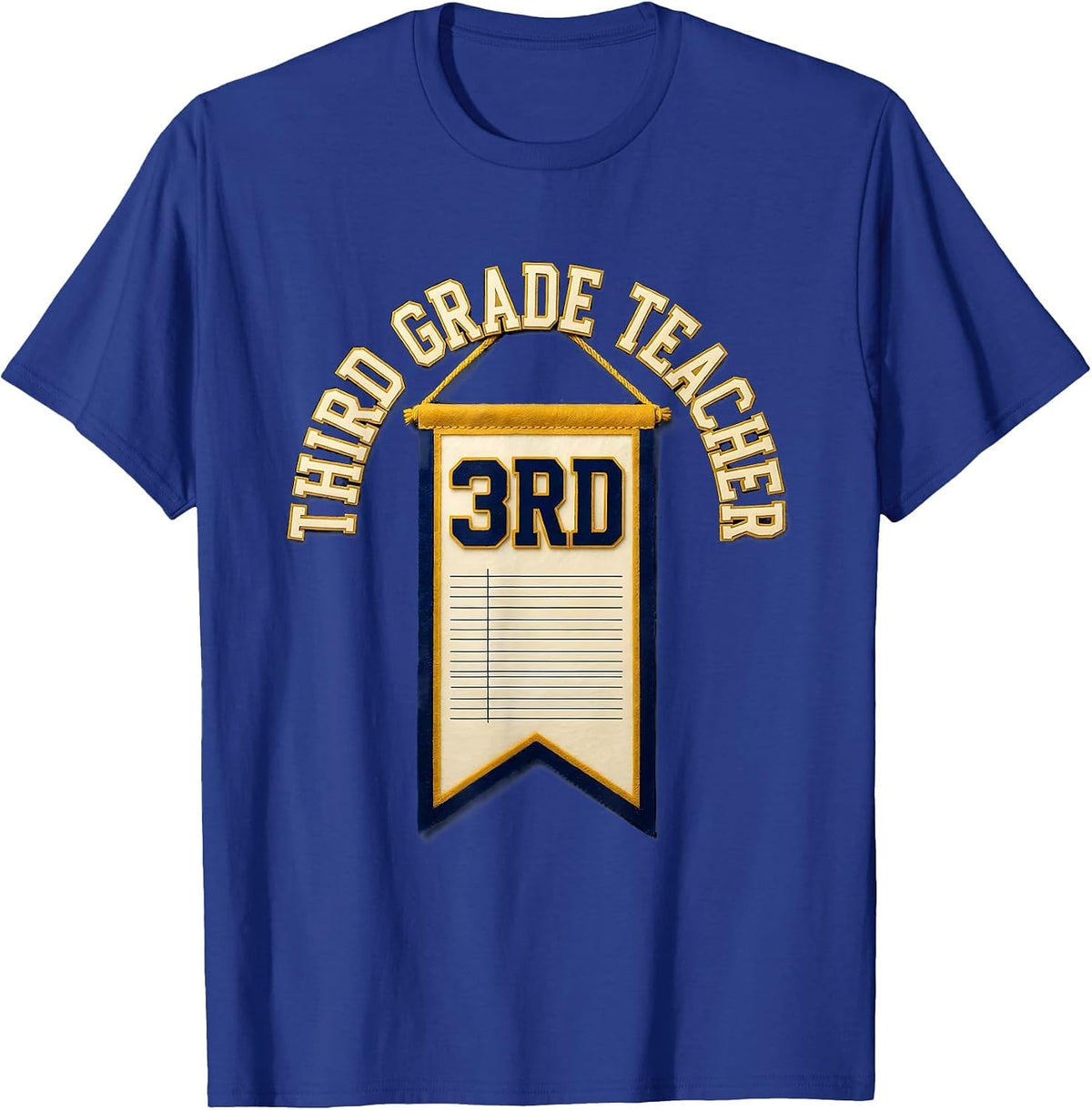Third Grade Teacher Playful First Day School Keepsake T-Shirt - Royal Blue