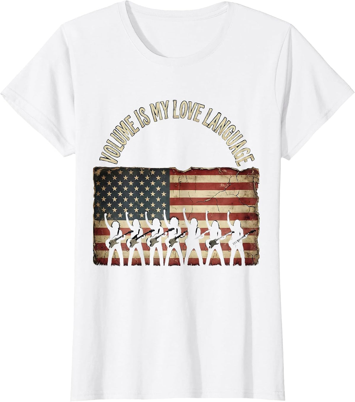 Volume Is My Love Language Metal Music Design T-Shirt - White