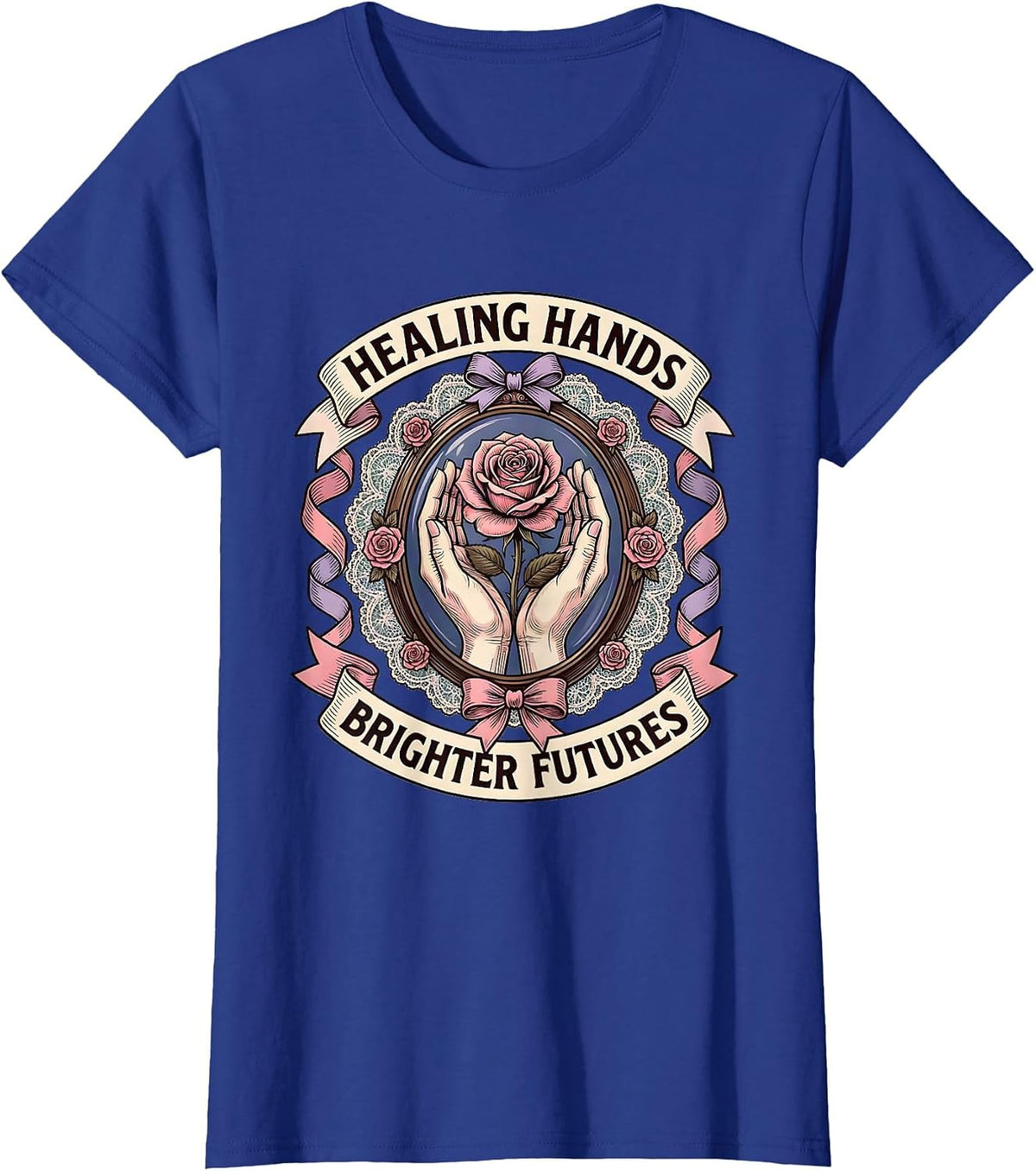 Women's Healing Hands Brighter Futures Occupational Therapy T-Shirt - Royal Blue