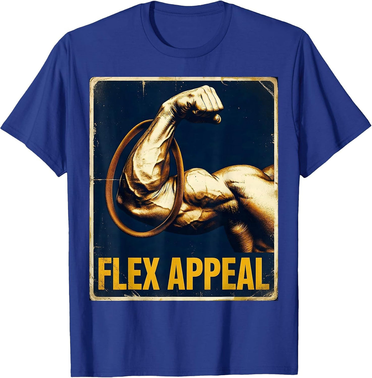 Men's Flex Appeal Vintage Physical Therapist PT OT Gift T-Shirt - Royal Blue